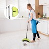 Manual Push Floor Sweeper Broom, Hand Push Sweeper with Enclosed