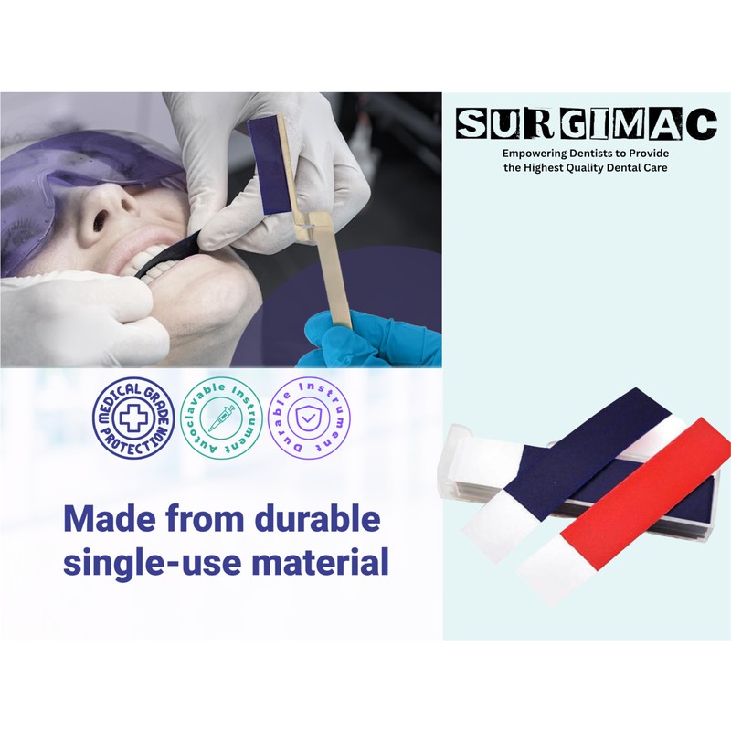 SurgiMac Articulating Paper Sheets C Bite Contact Indicator for Teeth