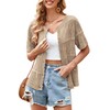 ECOWISH Summer Crochet Cardigans for Women: 2025 Lightweight Short Sleeve