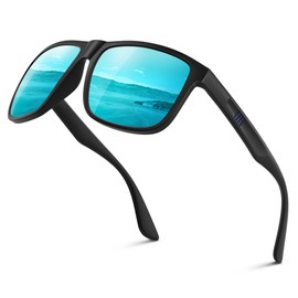 Wrimen-Sunglasses-mens-womens-polarised-UV400-Protection-Classic-Retro-Sun Glasses-Rectangular-Unisex-Anti Glare-Ultralight-Shades-Sports Sunglasses-for-Driving-Running-Fishing-Blue