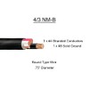 4/3 NM-B x 20' Non-Metallic Electrical Cable