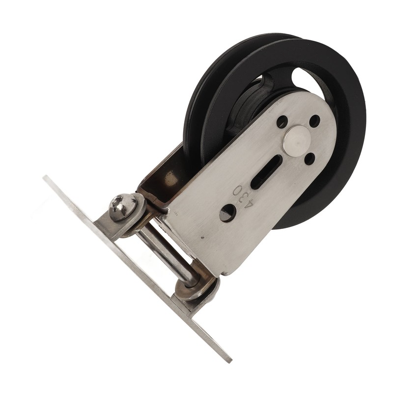 Pulley Wheel Bidirectional Rust Proof Silent Rotation Traction Wheel for