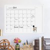 TORASO Dry Erase White Board Monthly Calendar Board, Magnetic Whiteboard