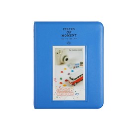 Quality Photo Instant Mini Photo Album. 64 Pocket Polaroid Mini Pocketsize Album. Compatible with Fuji Mini Instant Camera Films. (Cobalt)