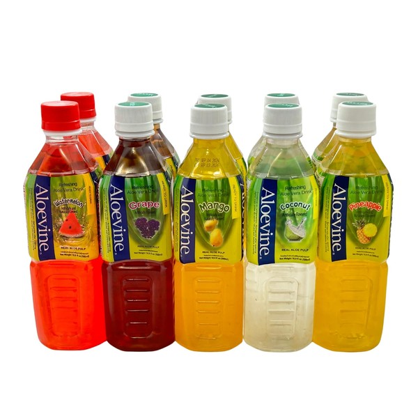 Aloevine Fruity Fun Variety Pack |16.9 oz. pack of 10