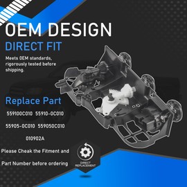 YzusGomumu A/C Climate Control Module Air Conditioning Heater Temperature Switch Assembly Compatible with 2000-2006 Toyota Tundra Base Replaces 559100C010 55910-0C010 55905-0C010 559050C010 010902A