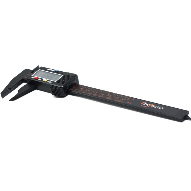 FineSource Electronic Digital Caliper Inch/Metric Conversion 0-6 Inch/150 mm Carbon