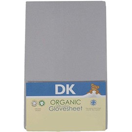 DK Glovesheet Organic Fitted Sheet For Bedside Crib Mattress - Grey