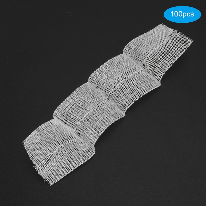 100pcs 5 x 5cm Medical Purified Gauze Wound Dressing Sterile