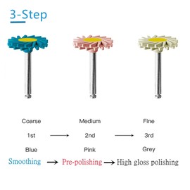 Dental Composite Polishing Wheels, Dental Polishing Discs Dimond Impregnated Polishing System for Glass Ceramic and Zirconia Polishing