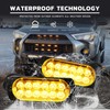 DREAMIZER Car Flashing Light Warning Light, 4PCS 12 LEDs Emergency