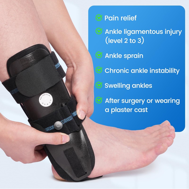 Velpeau Velpeau Air Gel Foam Ankle Stabilizer Support Brace for