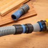 Dust Right Click-Connect Hose Adapter for FlexiPort 12' Fixed-Length Hose