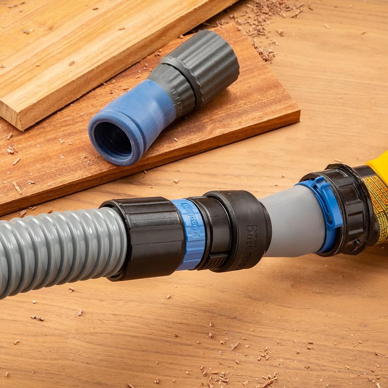 Dust Right Click-Connect Hose Adapter for FlexiPort 12' Fixed-Length Hose