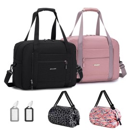 SPAHER 2X Wizzair Cabin Bag 40x30x20 Travel Duffle Bag Gym Sports Weekend Maternity Bags for Women Waterproof Overnight Holdall Hospital Flight Bag Carry on Underseat Hand Luggage