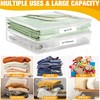 Kikerike Plastic Storage Bags with Easy-Glide Zipper, Pack of 6,