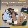 Buttons Galore - Juego de 50 botones de Navidad para