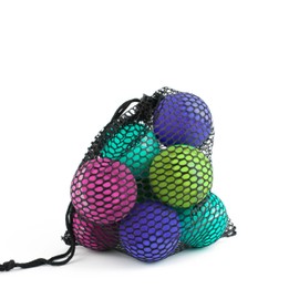 SPORTSPET Tough Bounce Dog Balls, Rubber Dog Balls, Floating Fetch Toy for Dogs, Strong and Durable Chew & Play, Safe Toy Balls for Dogs & Puppies, Pack of 8 (65mm)