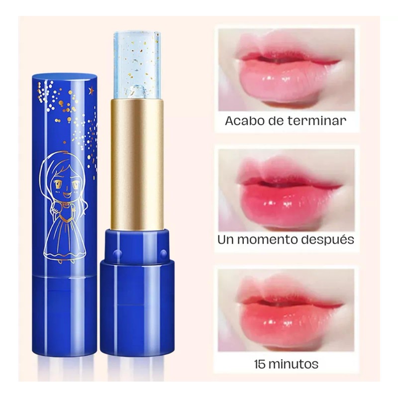 Universo en Linea 2 Pzs Labial 24k Cambia Color Con