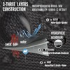 LEAKDRY Waterproof Merino Wool Touchscreen Gloves,3-Layer Thermal Winter Gloves,Windproof &
