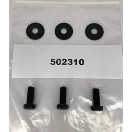 (3) 502310 Left Hand Fine Thread Blade Bolts fits King Kutter 502303 spindles