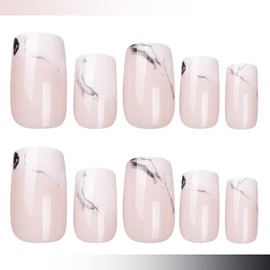 Black Smoke Design Press On Nails