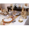 Iron Plate Candle Holder, Gold, Decorative Iron Pillar Candle Holder,