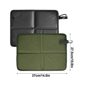 Zirax 2 Pack Folding Seat Mat, Waterproof Hiking Seat Pad with Carabiner, Portable Foam Sit Mat for Walkers, Insulated Sitting Mat for Camping, Picnic, Fishing, Garden & Outdoor