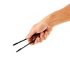 Olympia Gunmetal Ice Tongs in Black with Serrated Jaws Dishwasher