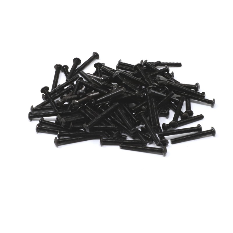 iexcell 100 Pcs M3 x 25mm Thread Pitch 0.5 mm