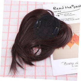 Minkissy 2pcs Short Straight Hair Replacement Wig for Women High Temperature Hairpiece for Daily Wear and Special Occasions Covers Hair Loss and Adds Volume