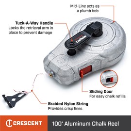 Crescent Lufkin 100' Aluminum Chalk Reel - CLA100A