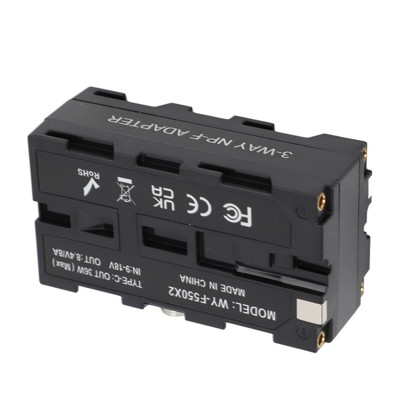 Dummy Battery NP F970 F750 F570 F550 DC Coupler Continuous