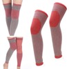 2pcs Compression Knee Brace Breathable Warm Natural Heating Lightweight Portable