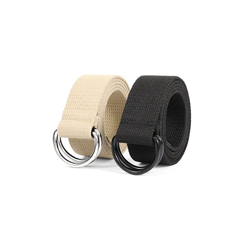 JasGood Men's Canvas Belt, Woven Casual Belt, 3.8 cm Wide,