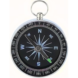 Pocket Compass, Portable Hiking Waterproof Compass with Keychain, Perfect Design Military Navigation Orientation Compass for Map Reading, Hiking and Outdoor Survival, Compass Navigation