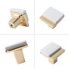 White 20 Pack White & Gold Cabinet Pulls 2 Tone