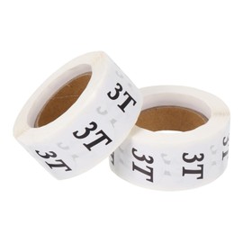 Operitacx 2 Roll Clothing Size Stickers Clothes Clothing Size Tags Dot Sticker Labels Pantry Sizing Thank Tape Stack Stickers Practical Size Sticker Copper Plate Stickers