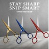 Ontaki Beard Scissors & Mustache Scissors - 5-Inch, True Red
