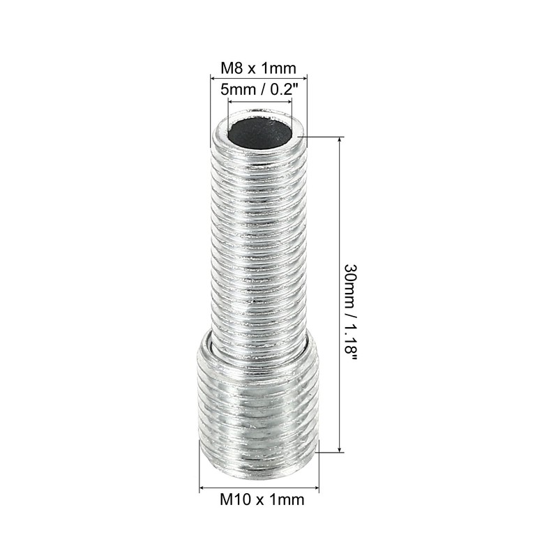 PATIKIL M10 to M8 Reducing Screw, 5 Pack 30mm Long