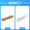MECCANIXITY 20 Pack Silicone Cable Ties 6 Inch Reusable Zip