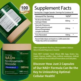 Welitalisync Nad Resveratrol 100 Cápsulas