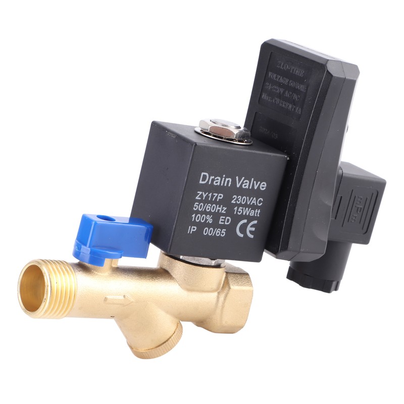 G1/2 DN15 Automatic Electronic Timed Drain Valve for Air Compressor