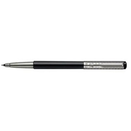 Parker Vector Rollerball Pen, Black SS Chiseled Roller Ball Blue Ink Pen