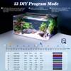 AQQA Aquarium Light,Multi-Function Fish Tank Led Light 24/7 DIY Auto