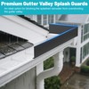 Chiligent 4 Pcs Gutter Valley Splash Guards, Aluminum Roofing Gutter
