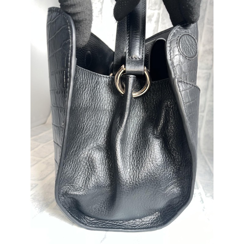 Rebecca JT-240323 Women's Design Bag, 2-Way Shoulder Included, Genuine Cowhide