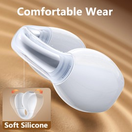 Xmenha Open Ear Earbuds Clip On Ear Clips Ear Buds Wireless Bluetooth Bone Conduction Head Set Bone Conducting Conduction Headphones Earphones Headset Open Ear Headphones Induction Earphones