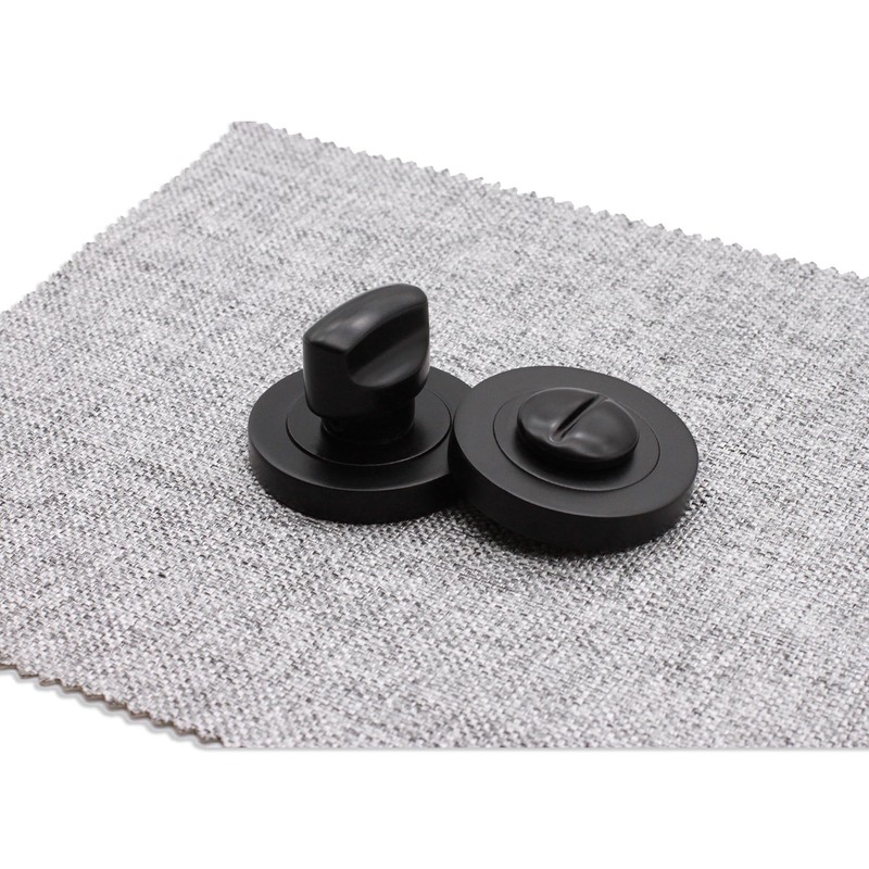 Vintage Oval/Euro Style Keyhole/Bathroom Thumb Turn & Cover Escutcheon Set