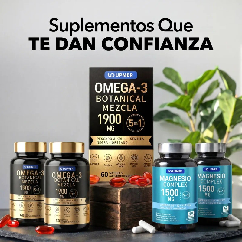 Omega 5en1 1900 Aceite Puro Salmón Salvaje